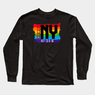 New York Gay marriage Date Long Sleeve T-Shirt